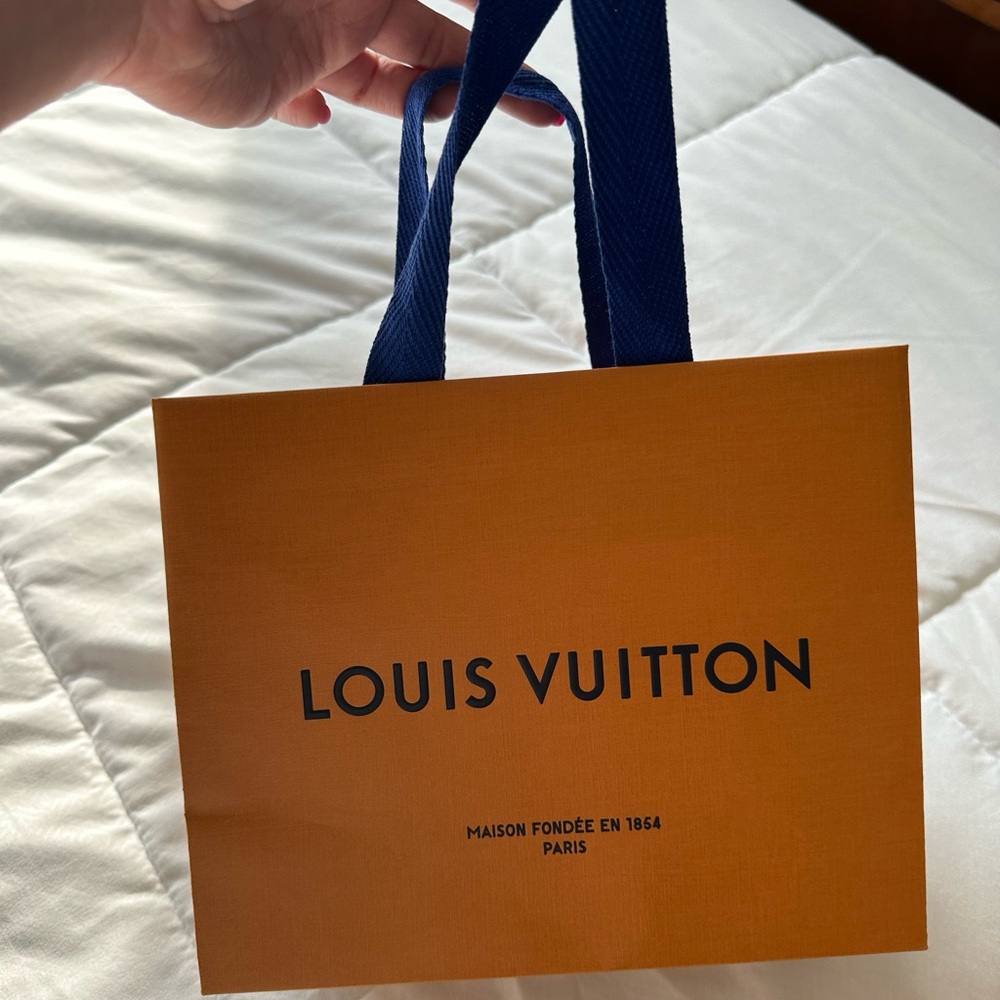 Louis Vuitton Orange Shopping Bag SMALL